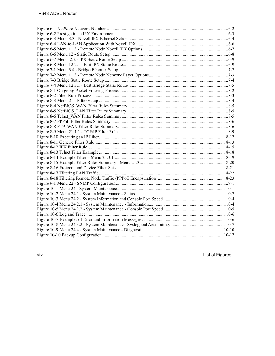 ZyXEL Communications Prestige 643 User Manual | Page 14 / 179