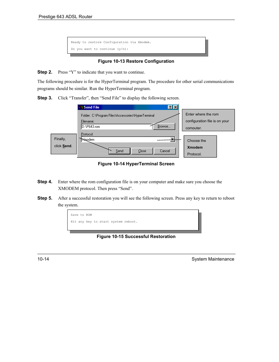 ZyXEL Communications Prestige 643 User Manual | Page 140 / 179