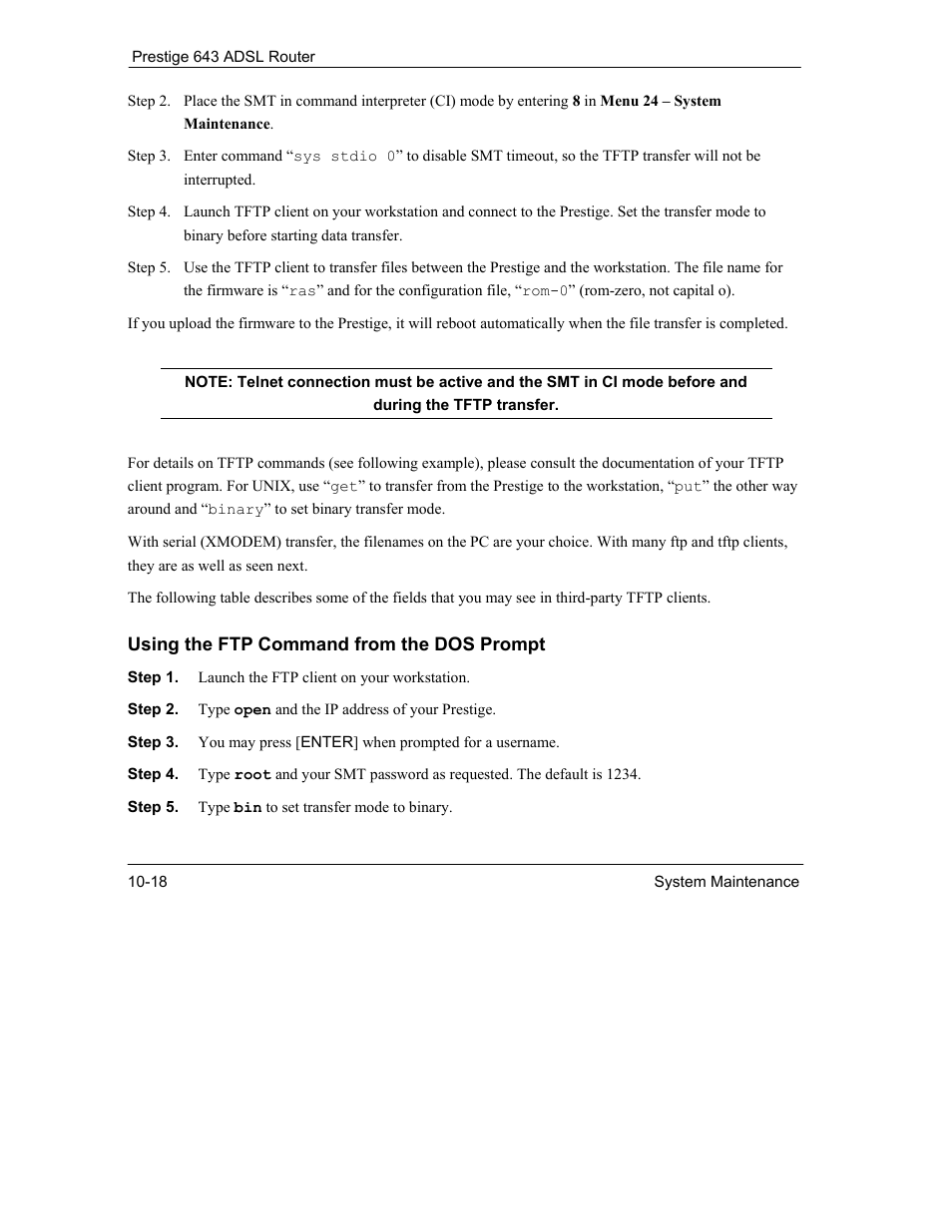ZyXEL Communications Prestige 643 User Manual | Page 144 / 179