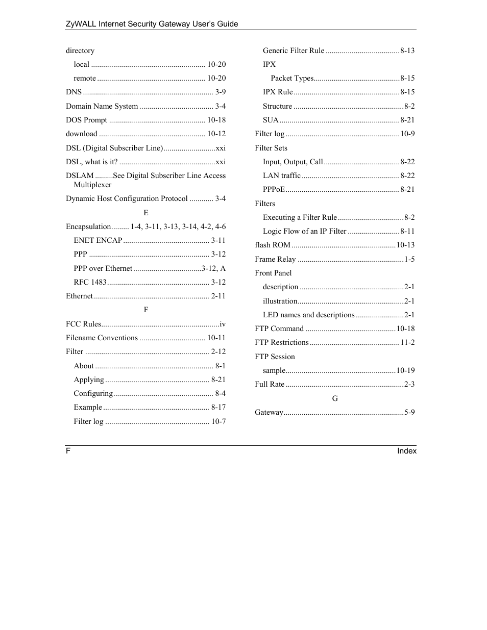 ZyXEL Communications Prestige 643 User Manual | Page 174 / 179