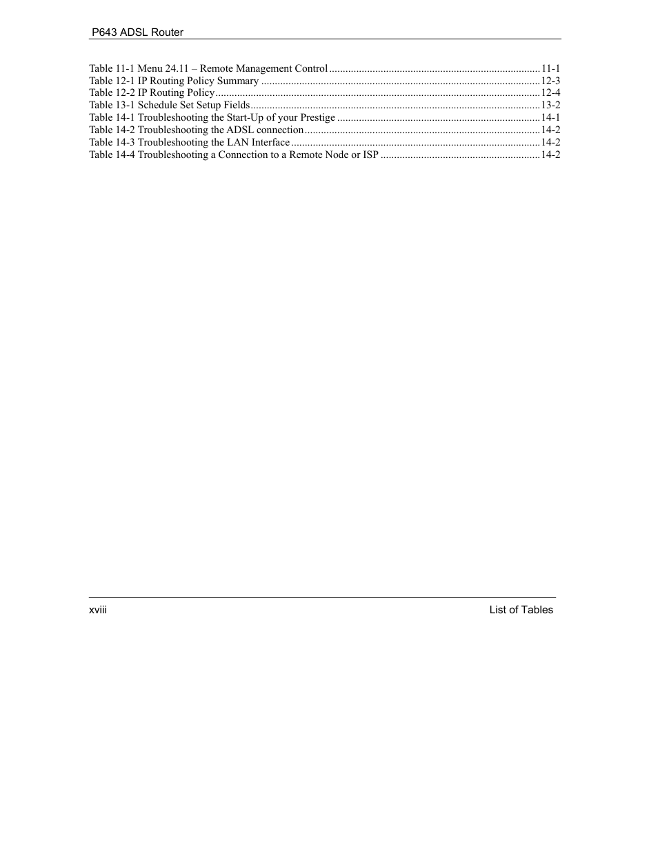 ZyXEL Communications Prestige 643 User Manual | Page 18 / 179