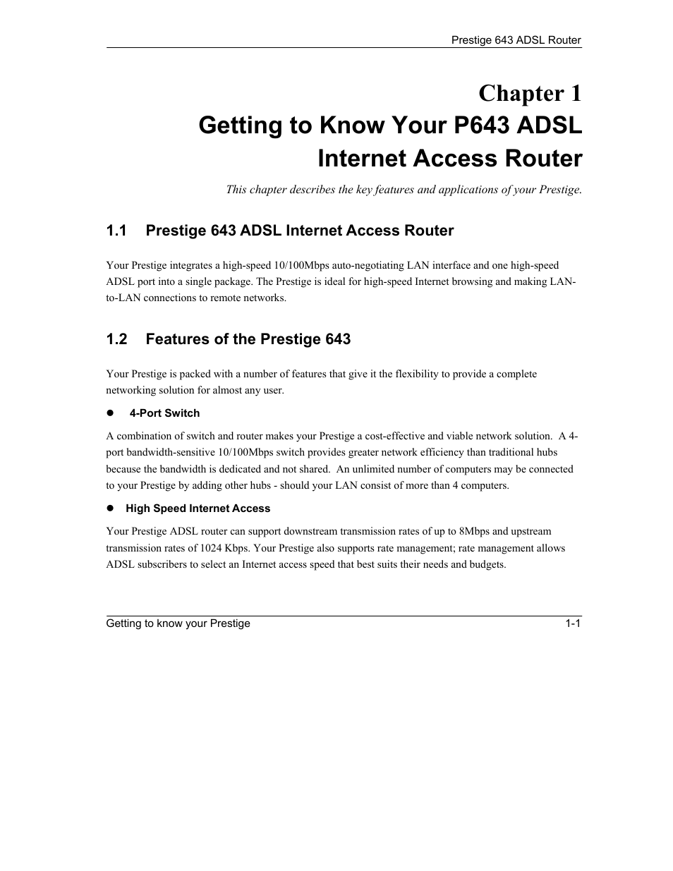 ZyXEL Communications Prestige 643 User Manual | Page 25 / 179