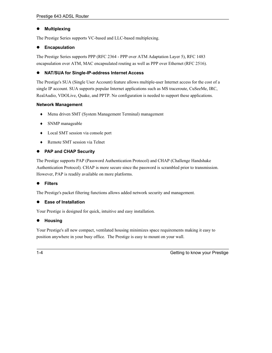 ZyXEL Communications Prestige 643 User Manual | Page 28 / 179