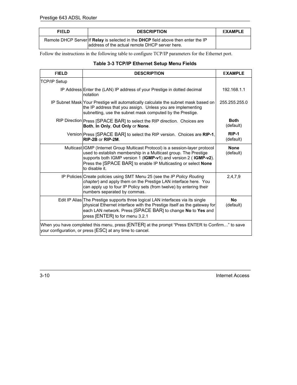 ZyXEL Communications Prestige 643 User Manual | Page 52 / 179