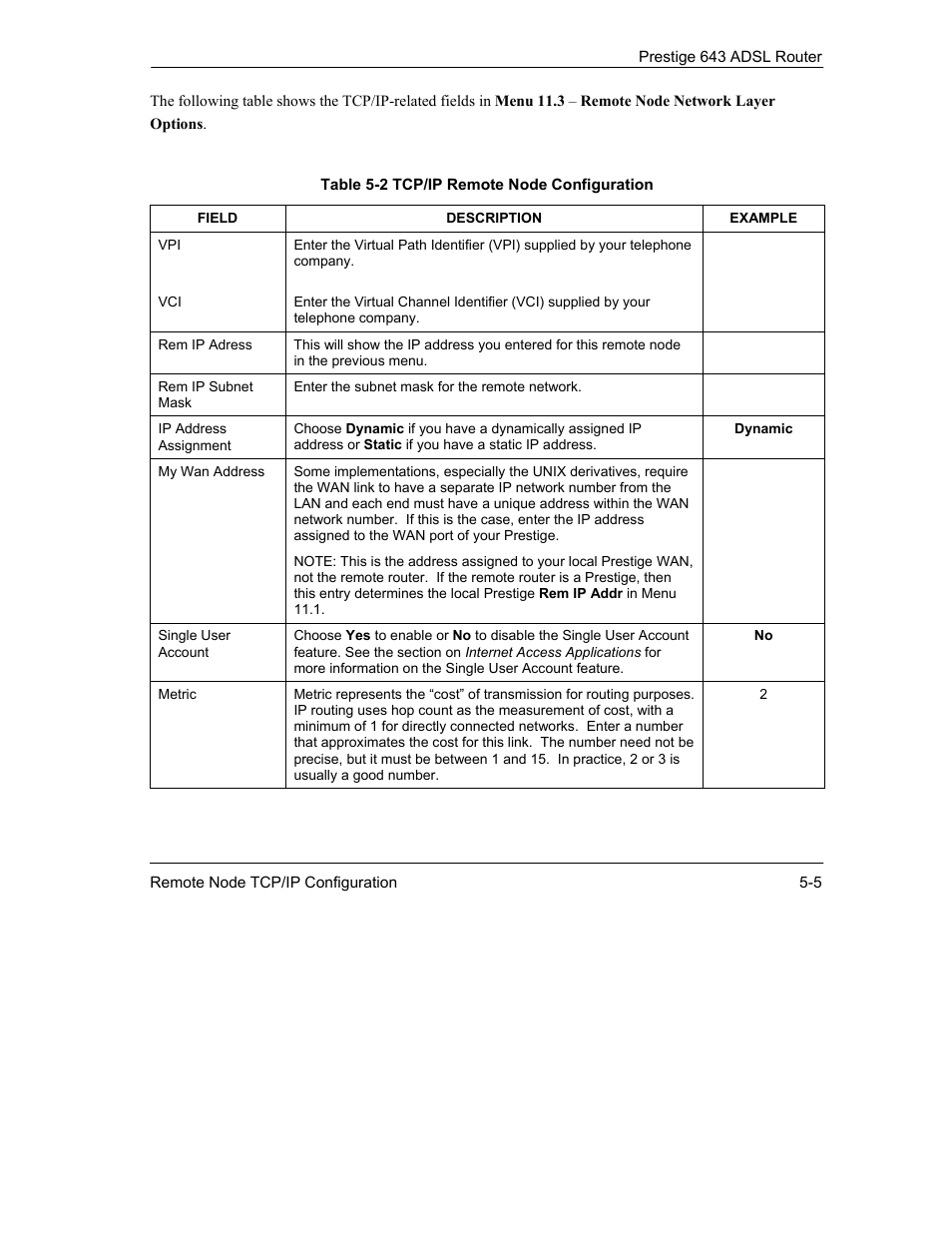 ZyXEL Communications Prestige 643 User Manual | Page 77 / 179