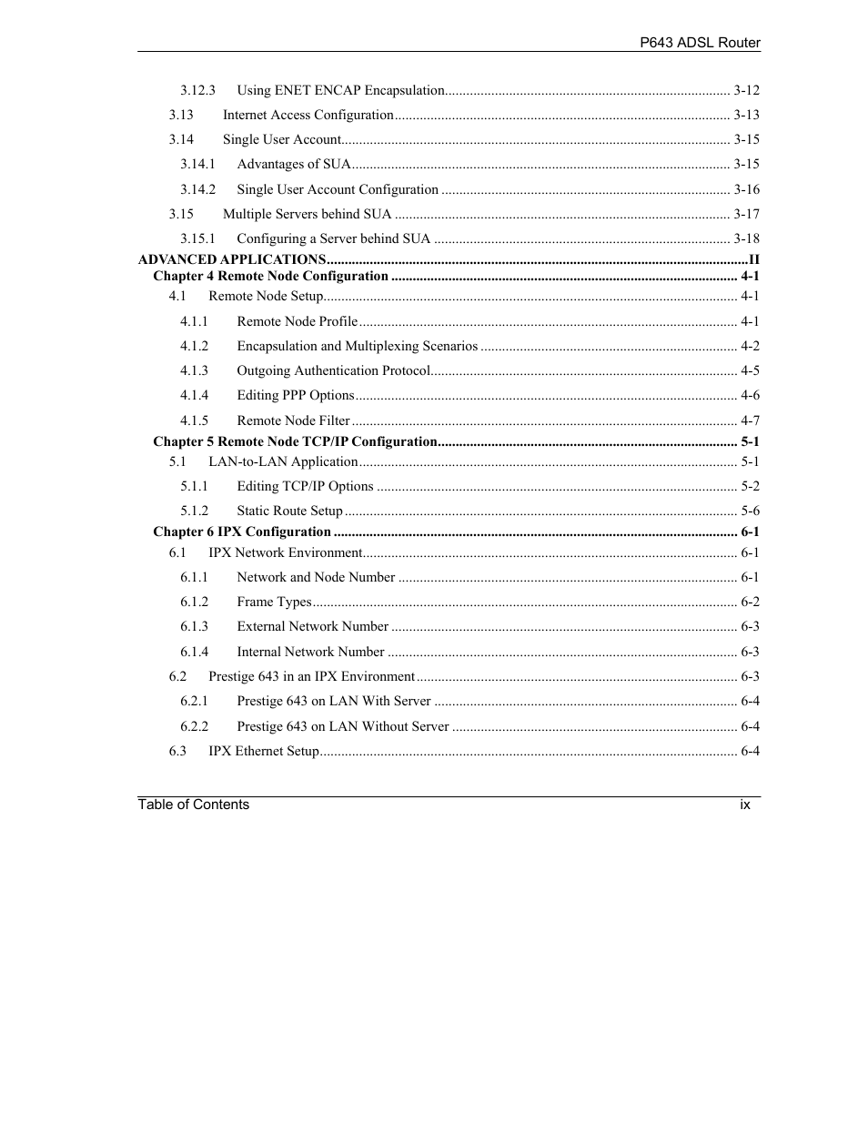 ZyXEL Communications Prestige 643 User Manual | Page 9 / 179