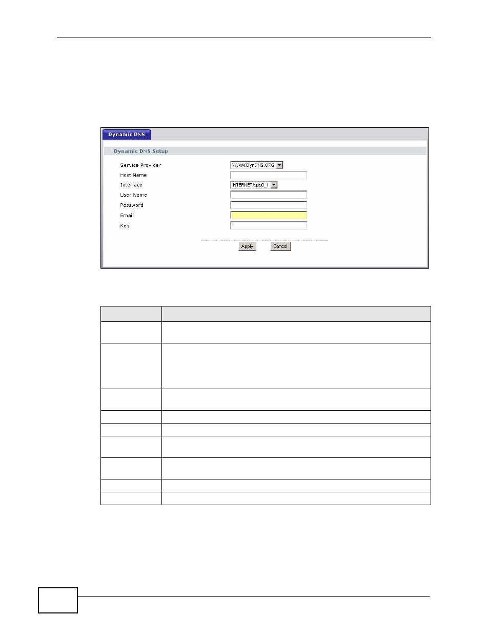 3 the dynamic dns screen | ZyXEL Communications Prestige P-870HW-51a v2 User Manual | Page 142 / 276