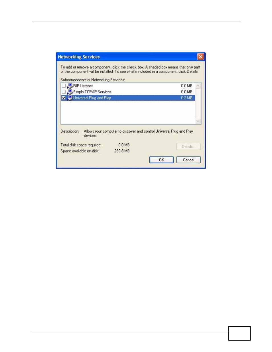 5 using upnp in windows xp example | ZyXEL Communications Prestige P-870HW-51a v2 User Manual | Page 155 / 276