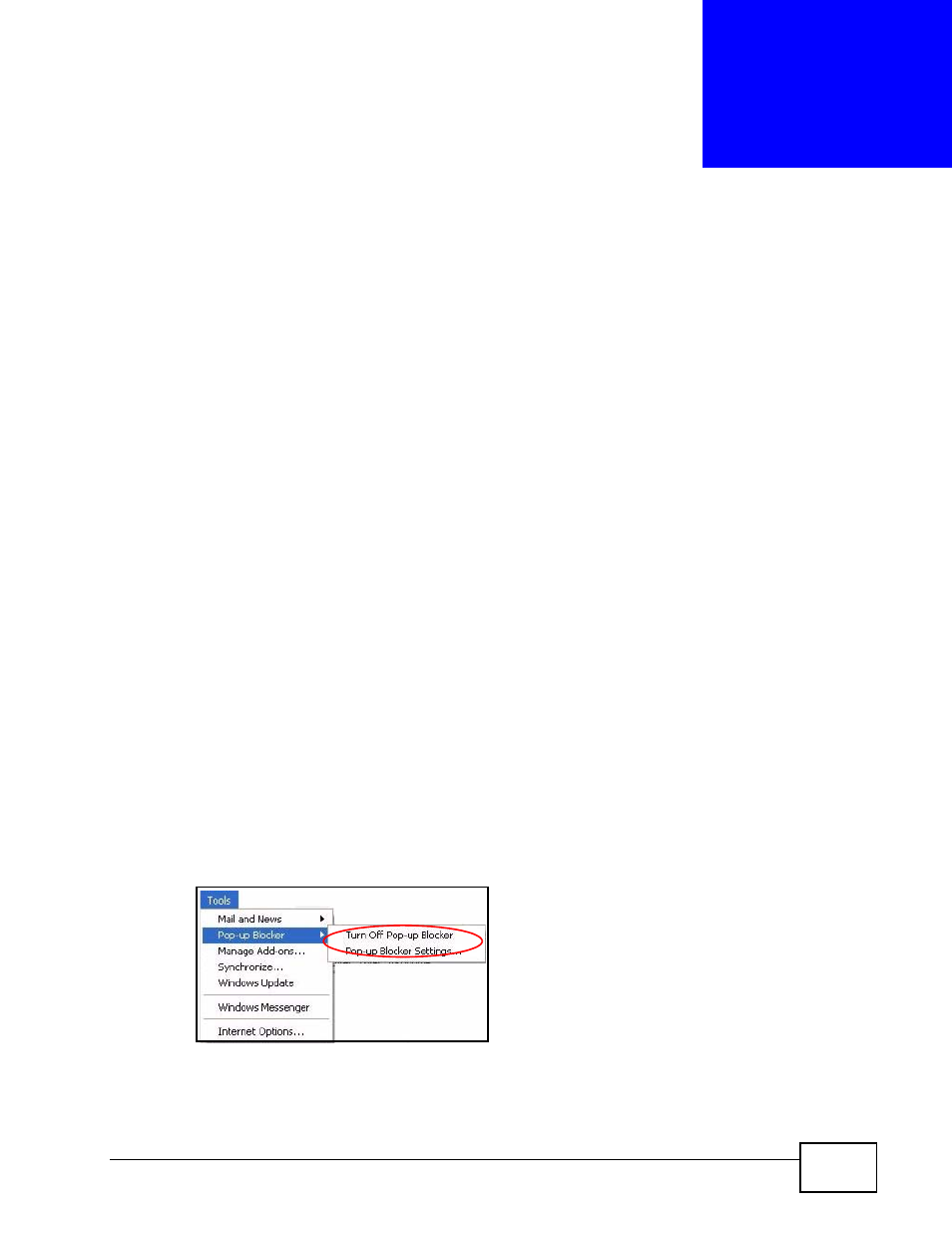 Pop-up windows, javascripts and java permissions, Led. see | ZyXEL Communications Prestige P-870HW-51a v2 User Manual | Page 225 / 276