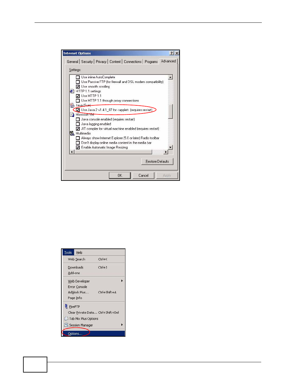 Mozilla firefox | ZyXEL Communications Prestige P-870HW-51a v2 User Manual | Page 232 / 276