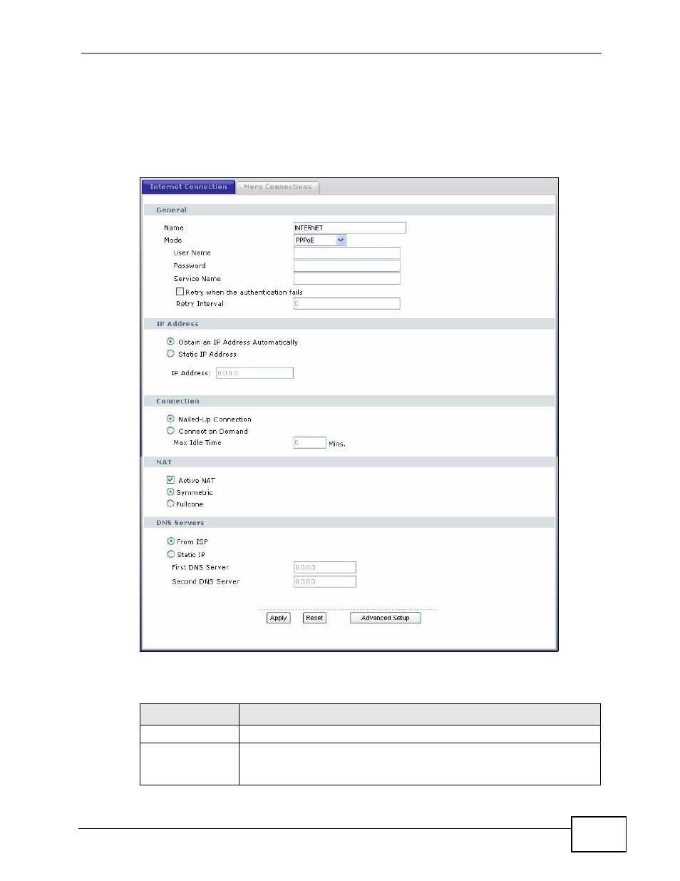 4 the internet connection screen | ZyXEL Communications Prestige P-870HW-51a v2 User Manual | Page 53 / 276