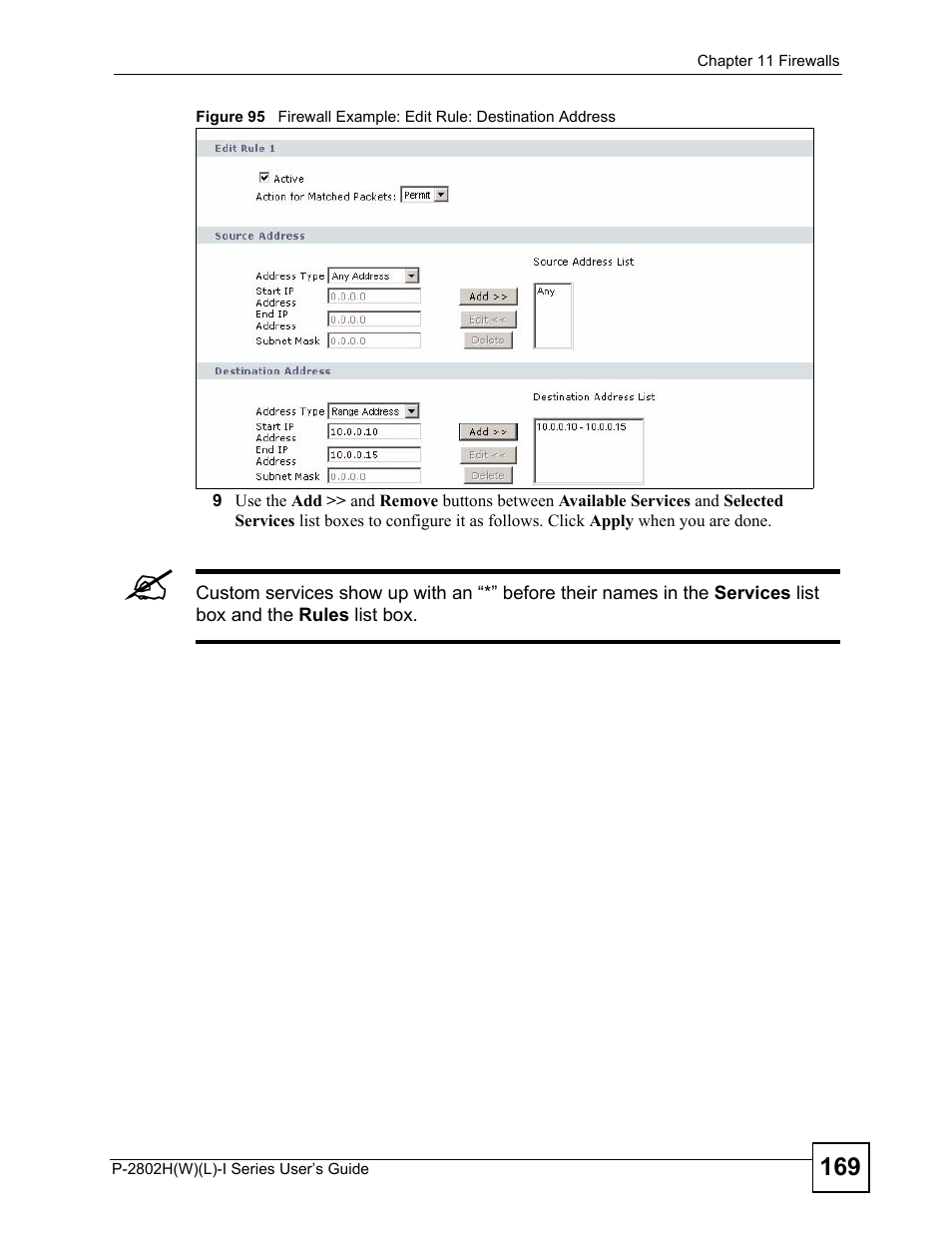 ZyXEL Communications P-2802H(W)(L)-I Series User Manual | Page 169 / 418