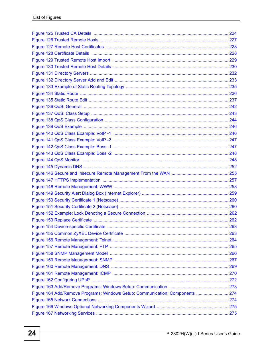 ZyXEL Communications P-2802H(W)(L)-I Series User Manual | Page 24 / 418