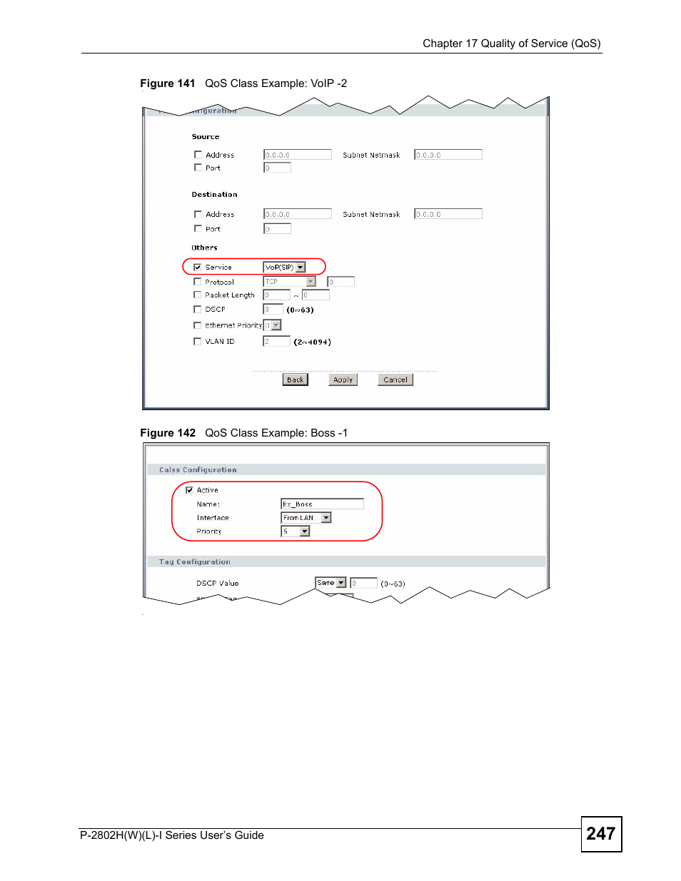 ZyXEL Communications P-2802H(W)(L)-I Series User Manual | Page 247 / 418