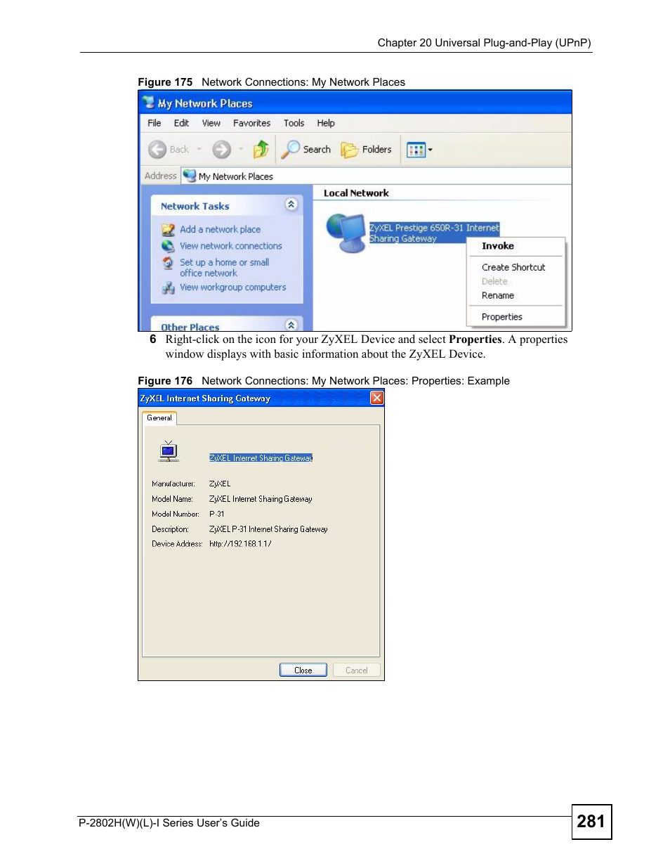 ZyXEL Communications P-2802H(W)(L)-I Series User Manual | Page 281 / 418