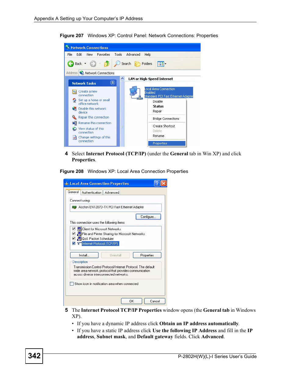 ZyXEL Communications P-2802H(W)(L)-I Series User Manual | Page 342 / 418