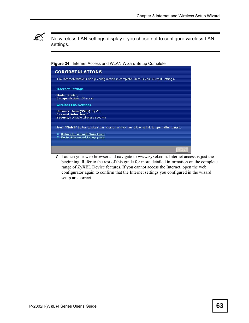 ZyXEL Communications P-2802H(W)(L)-I Series User Manual | Page 63 / 418