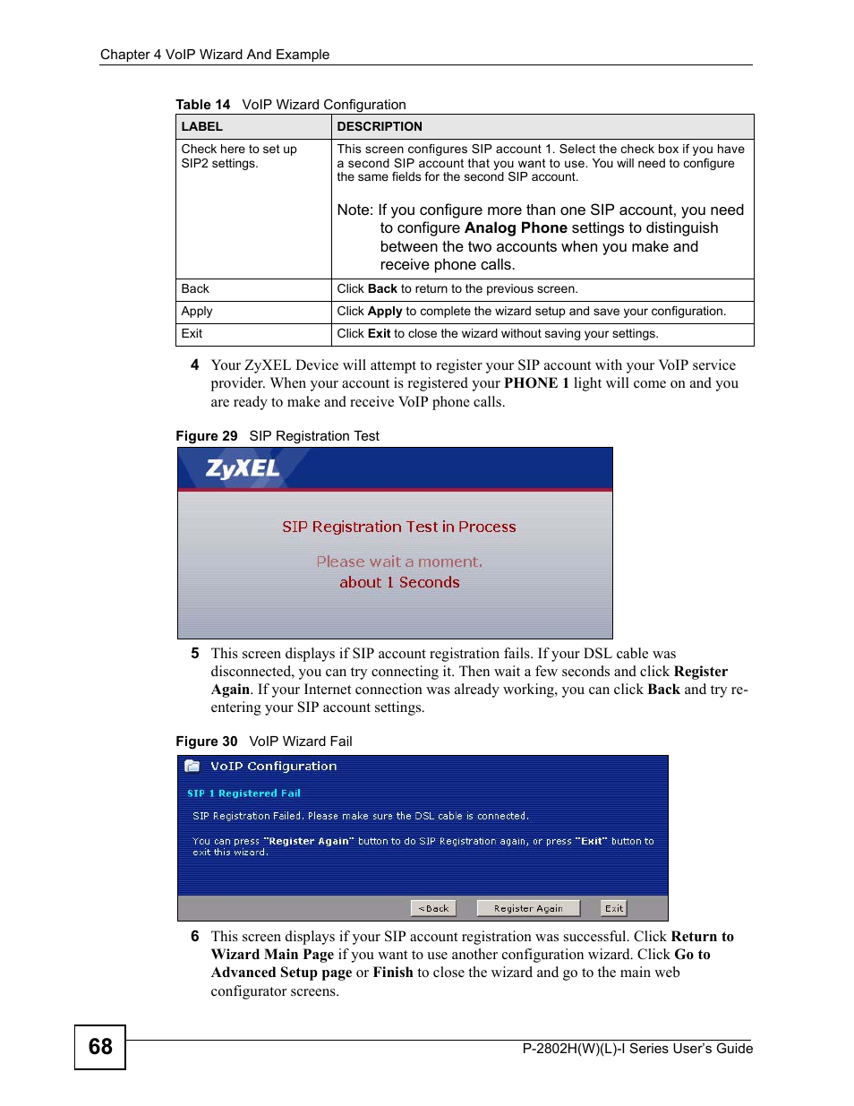 ZyXEL Communications P-2802H(W)(L)-I Series User Manual | Page 68 / 418