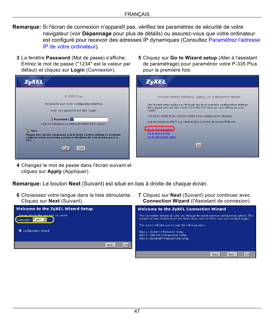 ZyXEL Communications P-335 Plus User Manual | Page 47 / 95