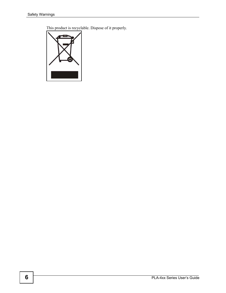 ZyXEL Communications PLA-4xx User Manual | Page 6 / 90