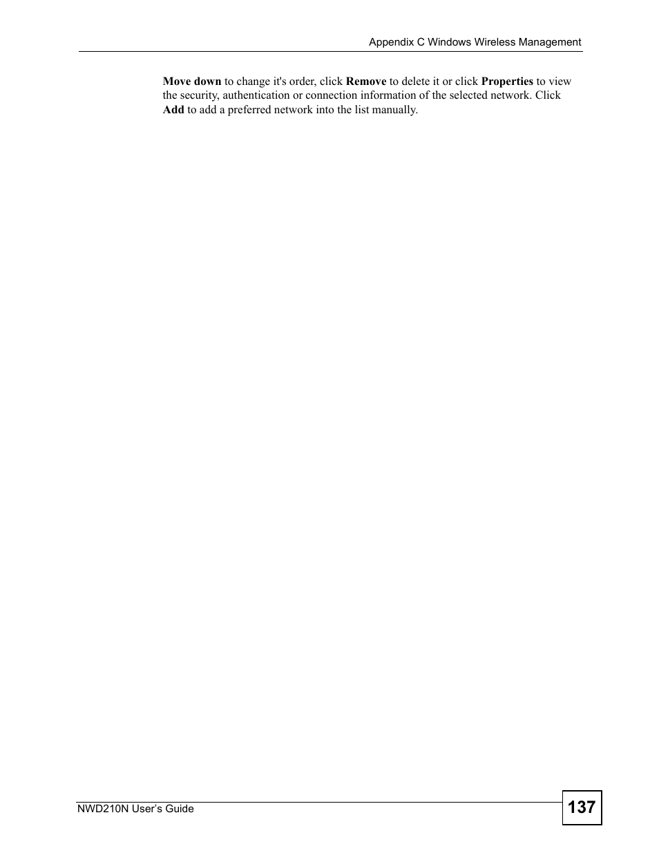 ZyXEL Communications NWD210N User Manual | Page 137 / 152