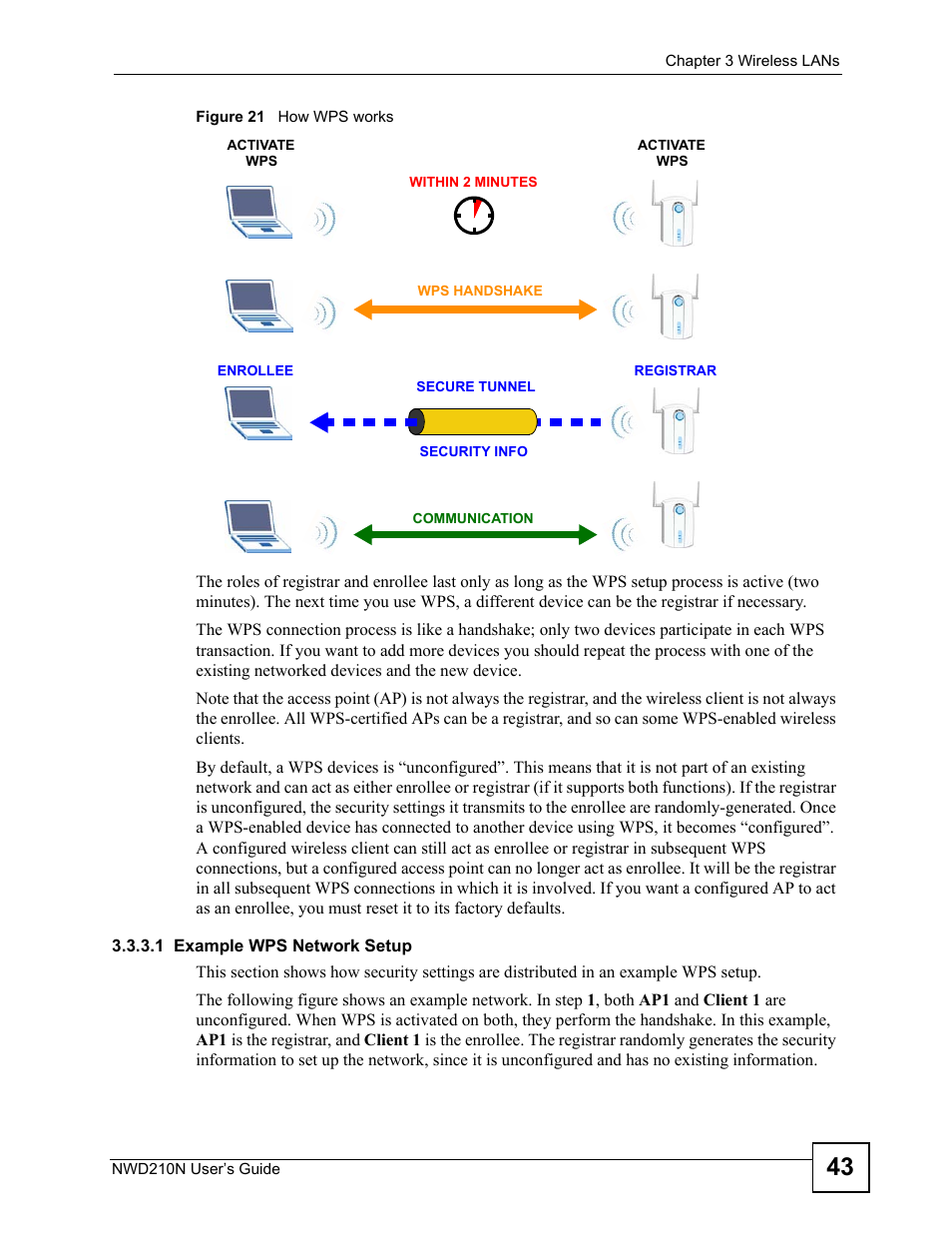 Figure 21 how wps works | ZyXEL Communications NWD210N User Manual | Page 43 / 152