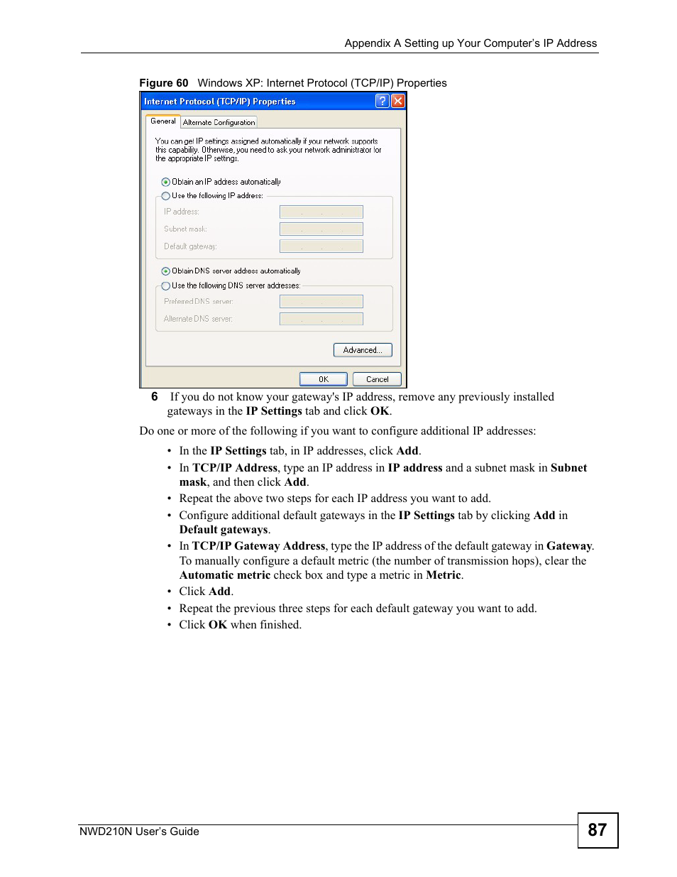 ZyXEL Communications NWD210N User Manual | Page 87 / 152