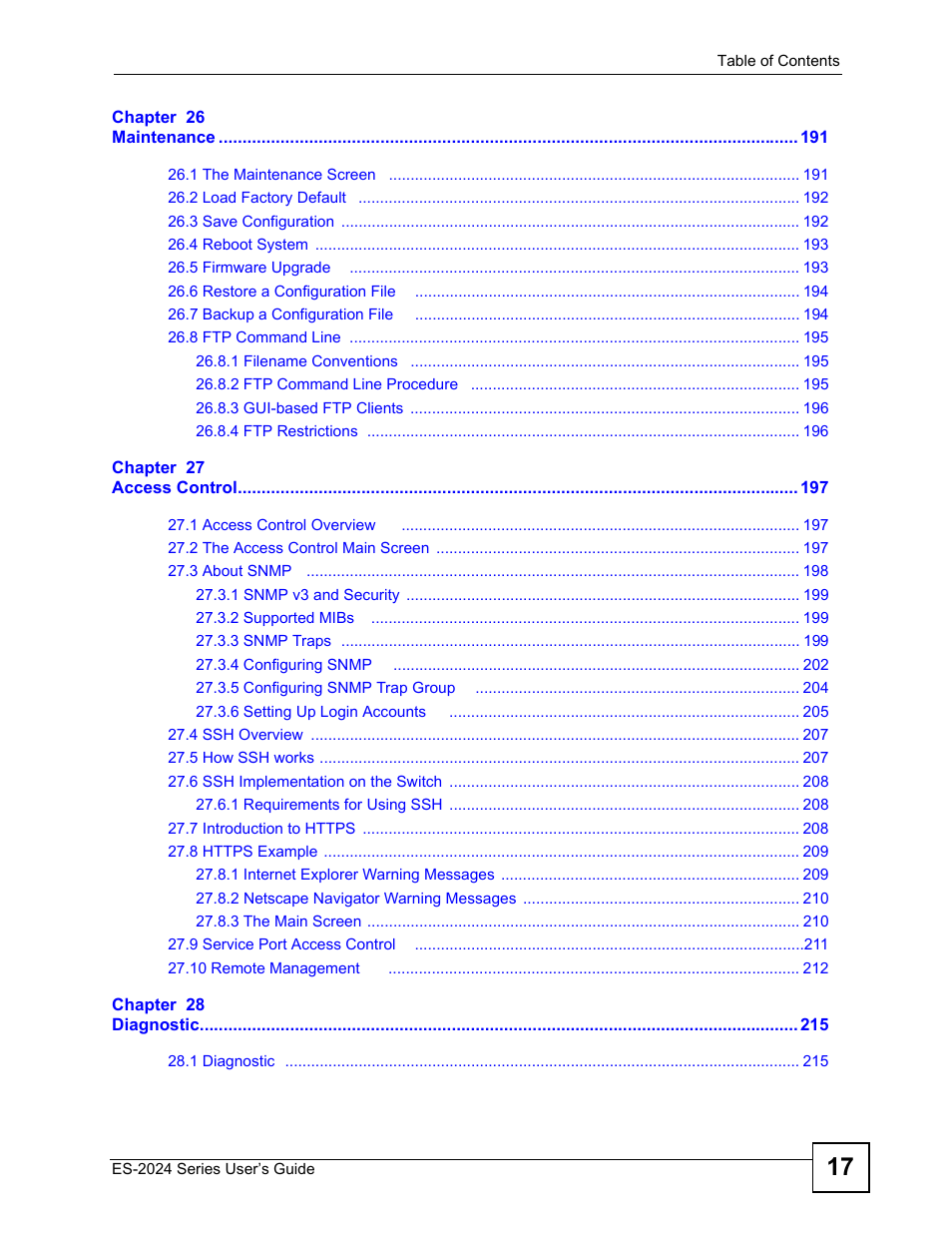 ZyXEL Communications ES-2024 Series User Manual | Page 17 / 266