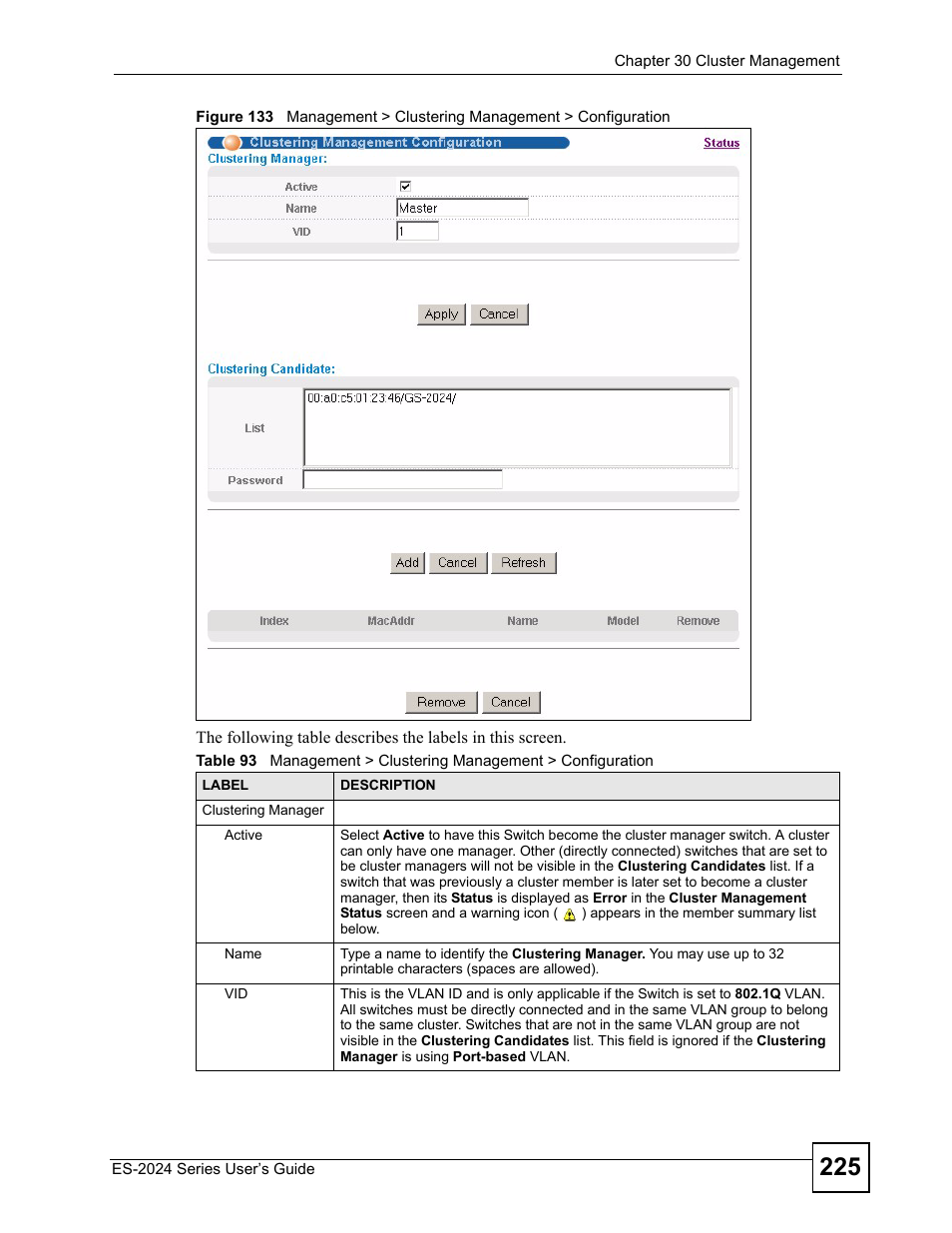 ZyXEL Communications ES-2024 Series User Manual | Page 225 / 266