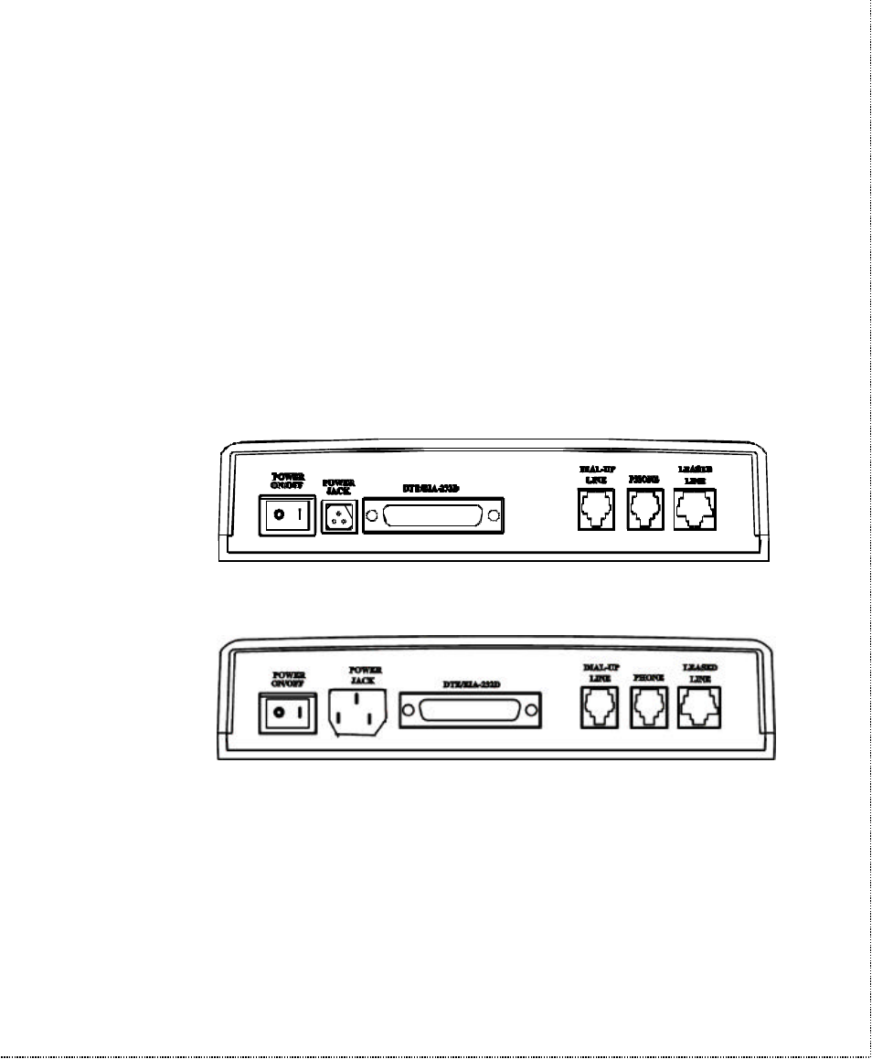 Front panel switches, Rear panel markings | ZyXEL Communications U-336SA User Manual | Page 23 / 161