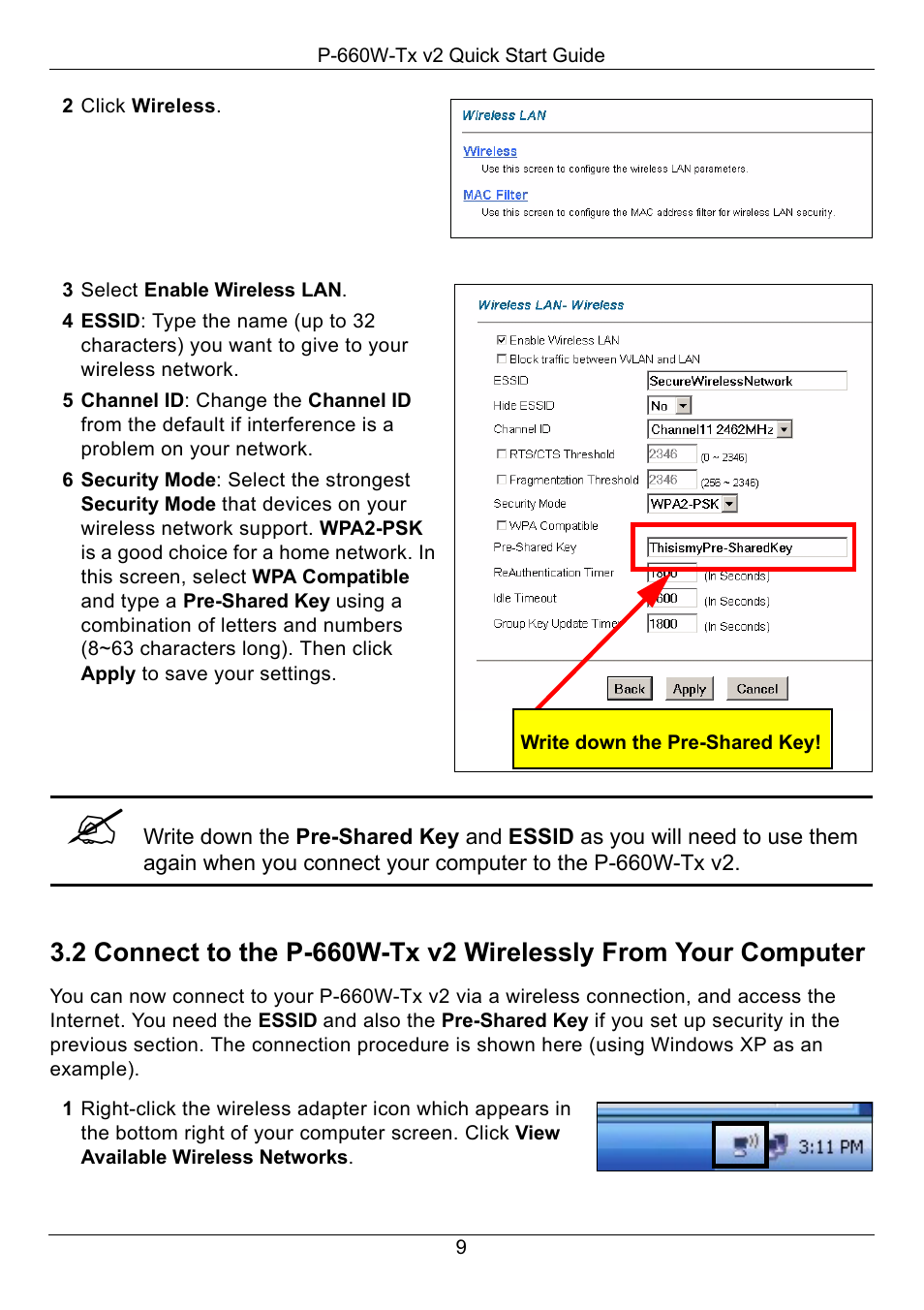 ZyXEL Communications P-660W-Tx v2 User Manual | Page 10 / 11