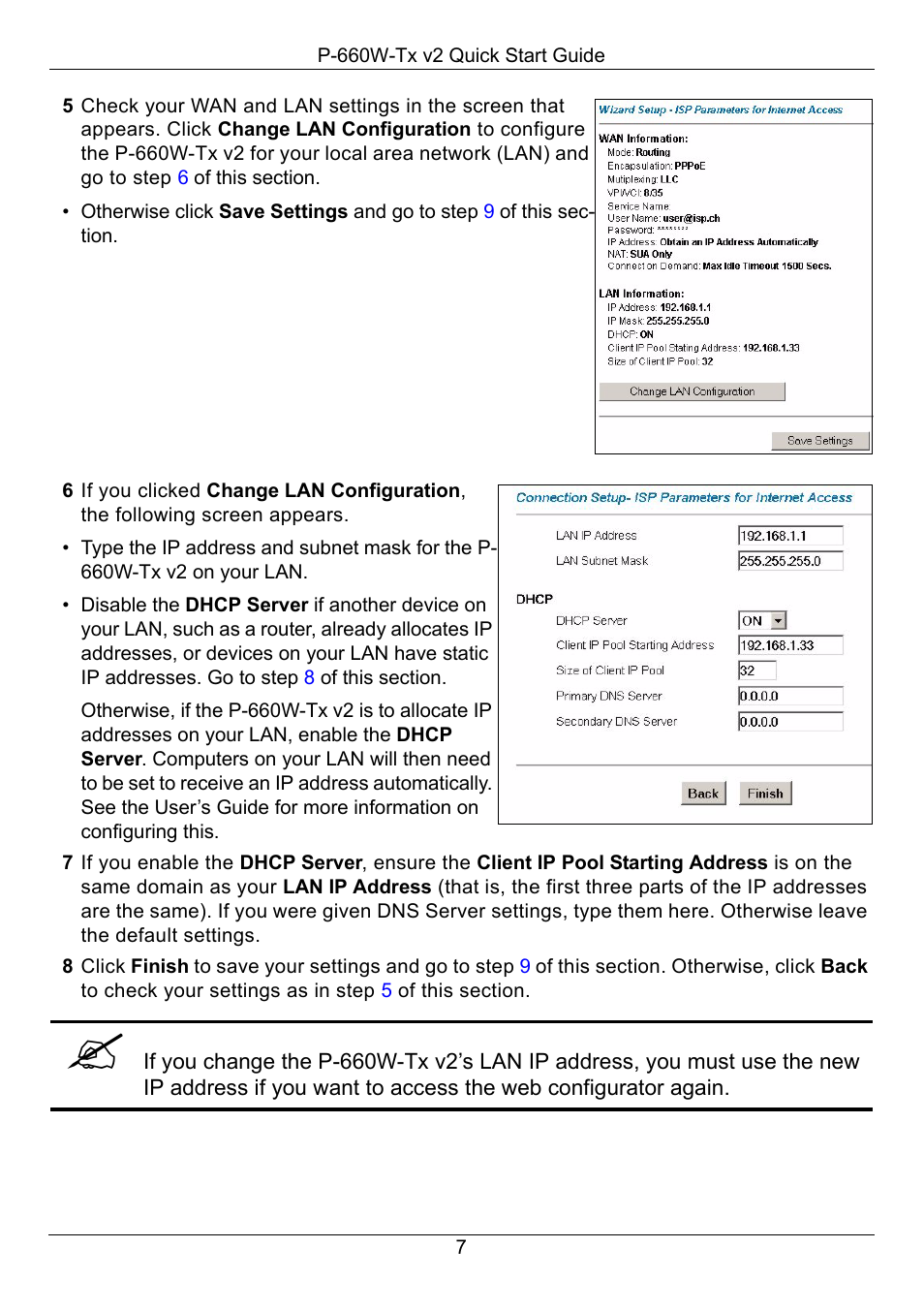 ZyXEL Communications P-660W-Tx v2 User Manual | Page 8 / 11