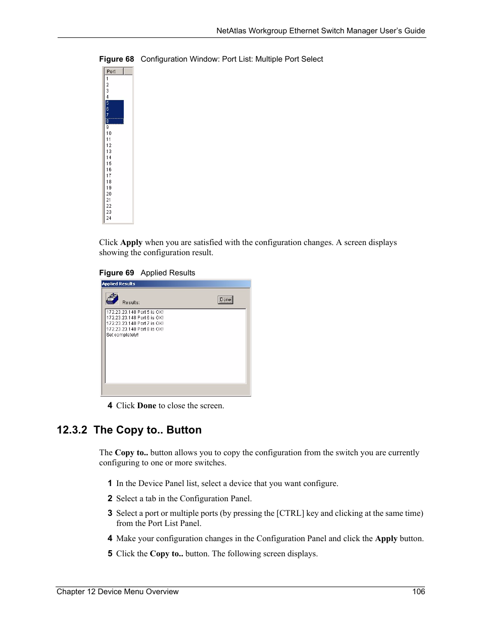 2 the copy to.. button | ZyXEL Communications NetAtlas Workgroup User Manual | Page 106 / 199