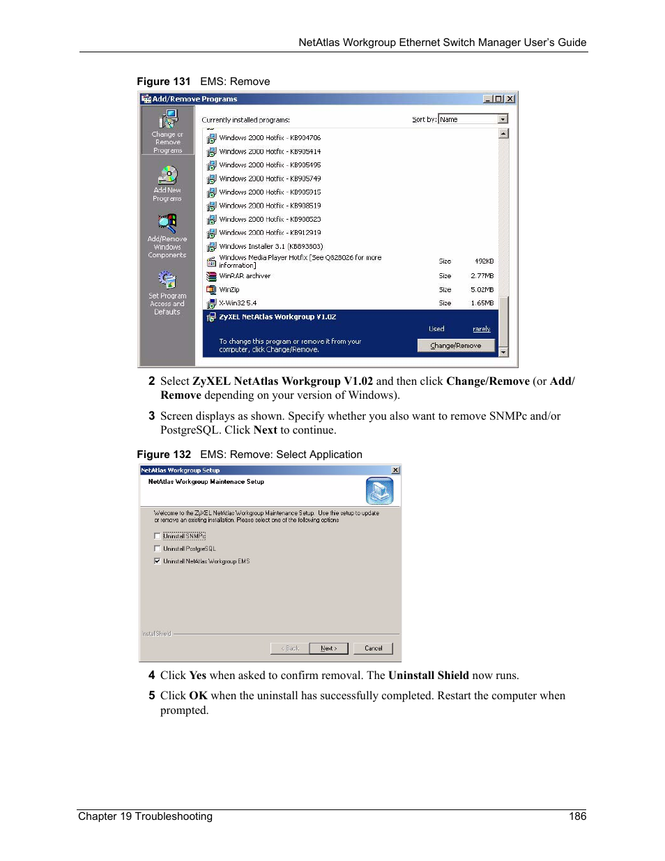 ZyXEL Communications NetAtlas Workgroup User Manual | Page 186 / 199