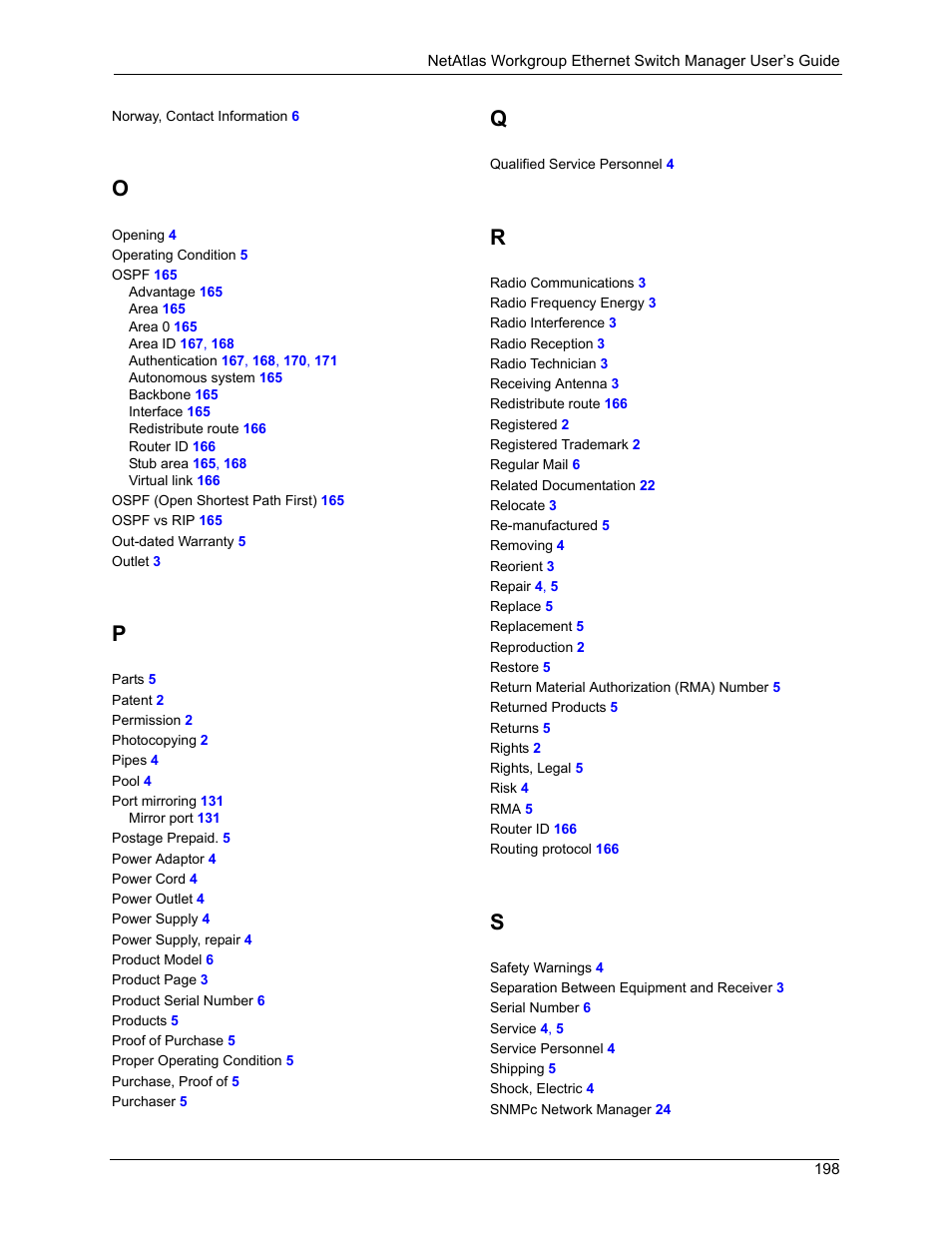 ZyXEL Communications NetAtlas Workgroup User Manual | Page 198 / 199