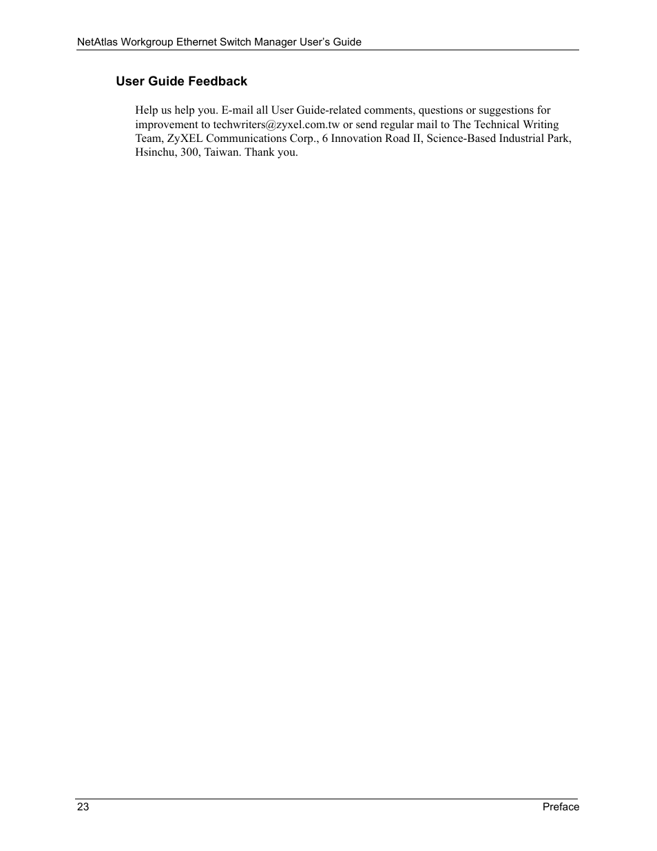 ZyXEL Communications NetAtlas Workgroup User Manual | Page 23 / 199