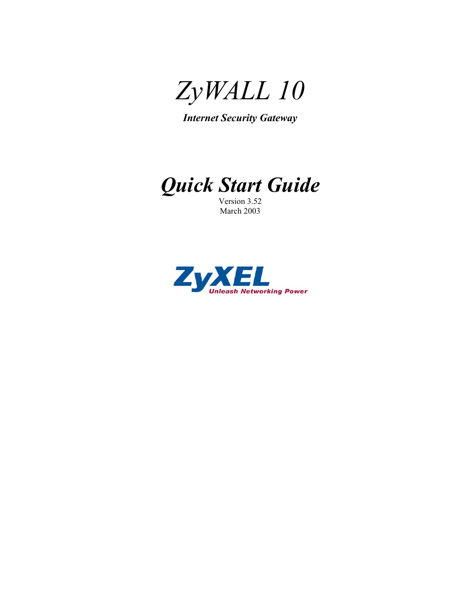 ZyXEL Communications PPC 10 User Manual | 10 pages