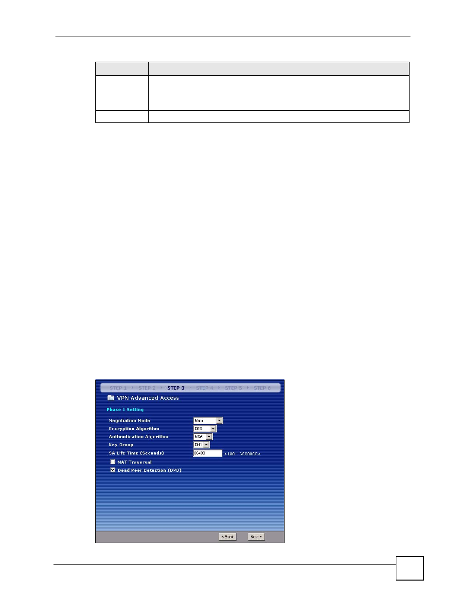 5 vpn advanced wizard - remote gateway, Figure 40 vpn advanced wizard: step 3 | ZyXEL Communications 200 Series User Manual | Page 101 / 902
