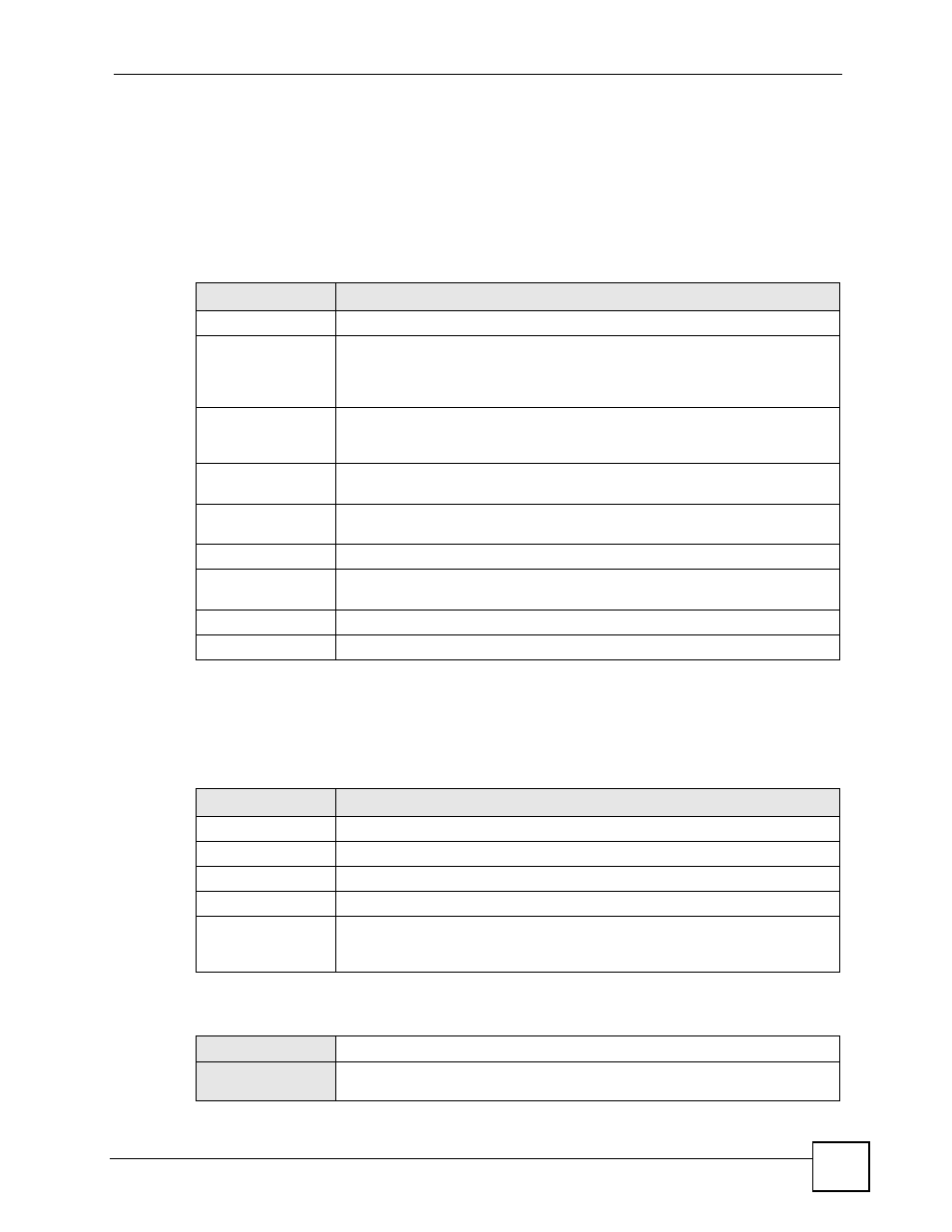 5 objects, 1 user/group, Table 29 objects overview | Table 30 user types, Identifie | ZyXEL Communications 200 Series User Manual | Page 121 / 902