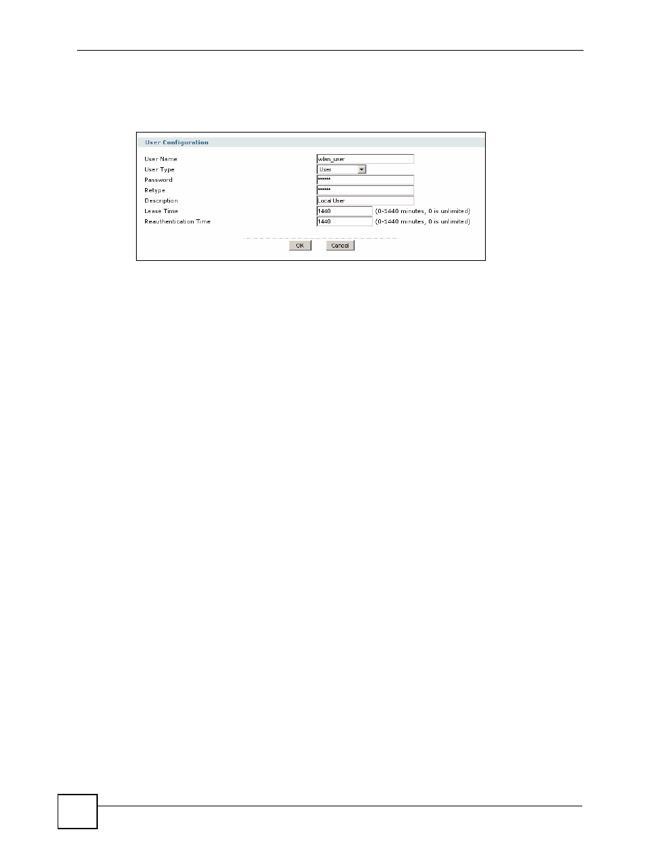 2 how to create the wlan interface, Figure 54 object > user/group > user > add | ZyXEL Communications 200 Series User Manual | Page 132 / 902