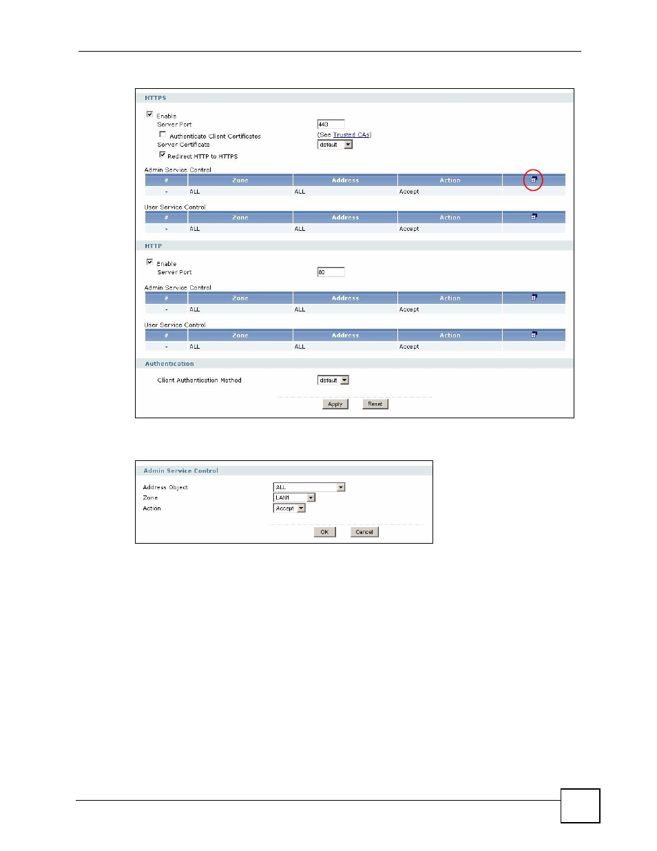 Figure 102 system > www | ZyXEL Communications 200 Series User Manual | Page 157 / 902