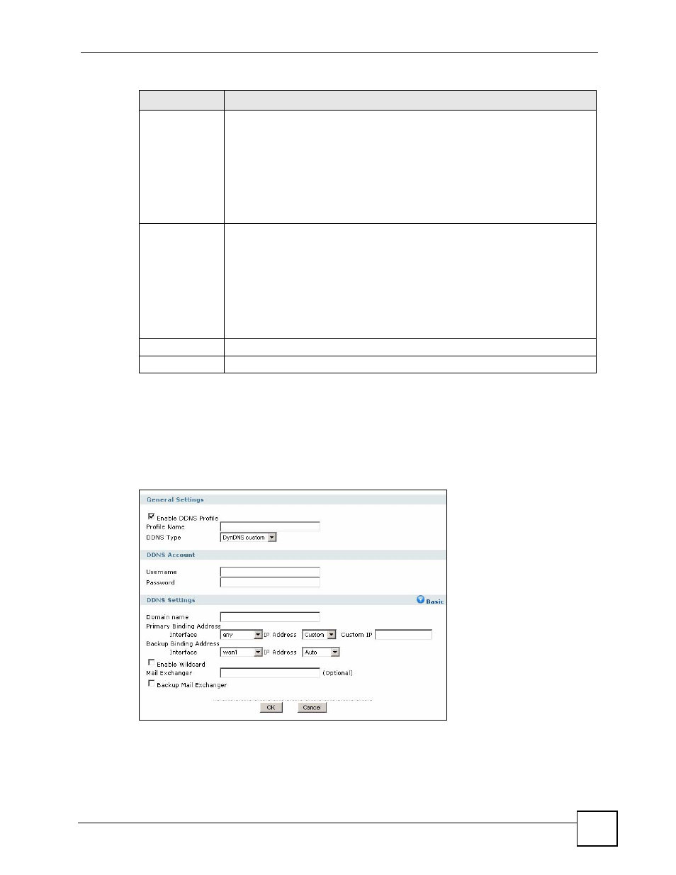 1 the dynamic dns add/edit screen, Figure 209 network > ddns > add | ZyXEL Communications 200 Series User Manual | Page 305 / 902