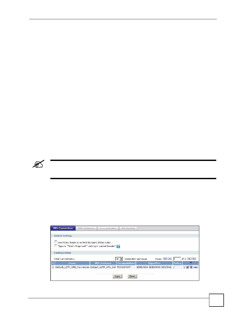 2 the vpn connection screen, Figure 251 vpn > ipsec vpn > vpn connection, Reens (see | ZyXEL Communications 200 Series User Manual | Page 353 / 902