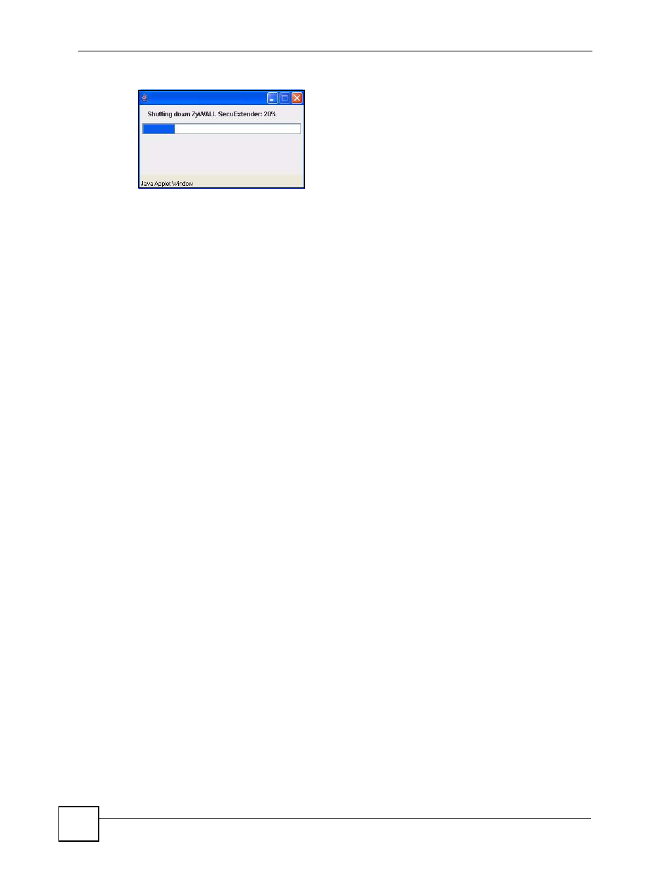 Figure 284 logout: connection termination progress | ZyXEL Communications 200 Series User Manual | Page 400 / 902