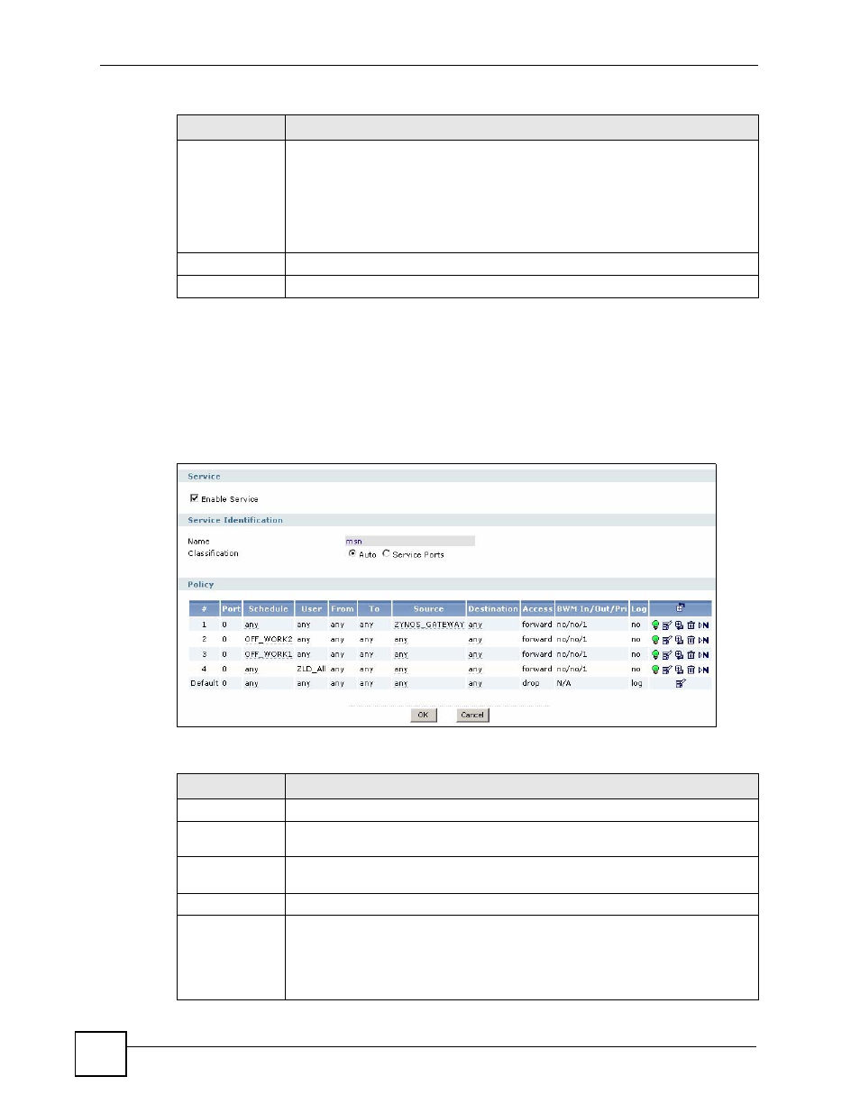 1 the application patrol edit screen, Figure 364 application edit, Table 139 application edit | ZyXEL Communications 200 Series User Manual | Page 454 / 902