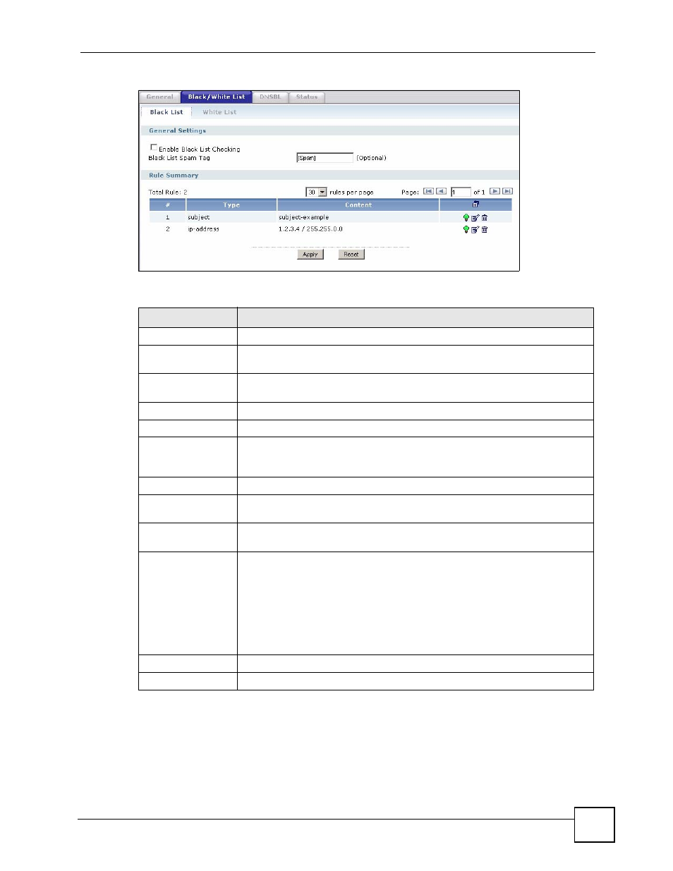 ZyXEL Communications 200 Series User Manual | Page 565 / 902