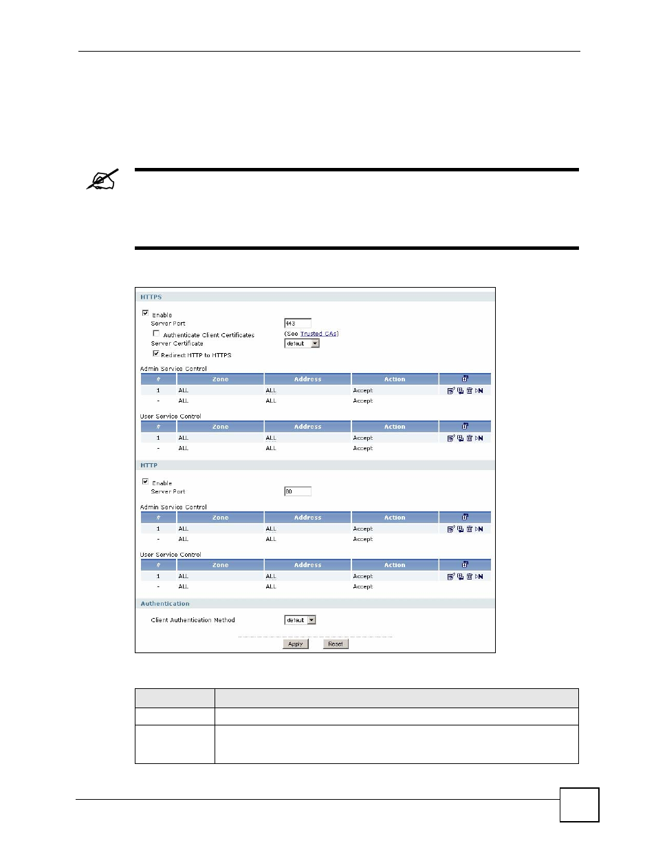 4 configuring www, Figure 497 system > www, Table 238 system > www | To spec | ZyXEL Communications 200 Series User Manual | Page 679 / 902