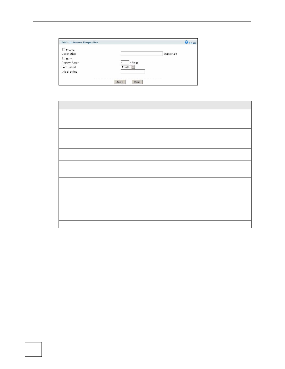 12 vantage cnm, 1 configuring vantage cnm, Figure 524 system > dial-in mgmt | Table 245 system > dial-in mgmt | ZyXEL Communications 200 Series User Manual | Page 700 / 902