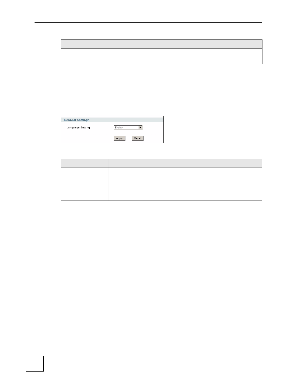 13 language screen, Figure 526 system > language, Table 247 system > language | ZyXEL Communications 200 Series User Manual | Page 702 / 902
