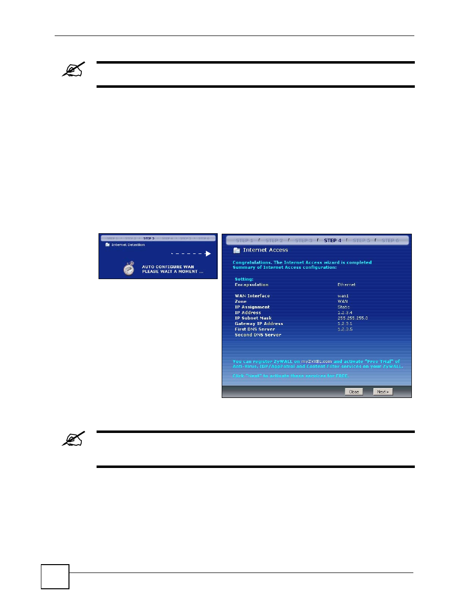 Figure 20 ethernet encapsulation: static: finish | ZyXEL Communications 200 Series User Manual | Page 80 / 902